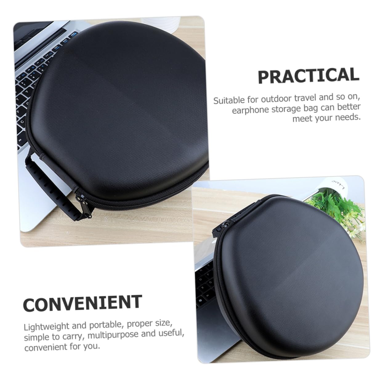 Bolsa de Almacenamiento de Auriculares Portátil Auriculares y Accesorios Electrónicos y Duradero