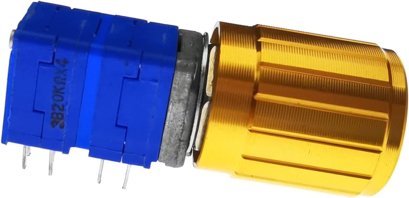 Potenciómetro 3 uds PTD904 + perilla de aluminio dorado B20K B20KX4 potenciómetro giratorio de 4 piezas DIP12 Componentes electromecánicos