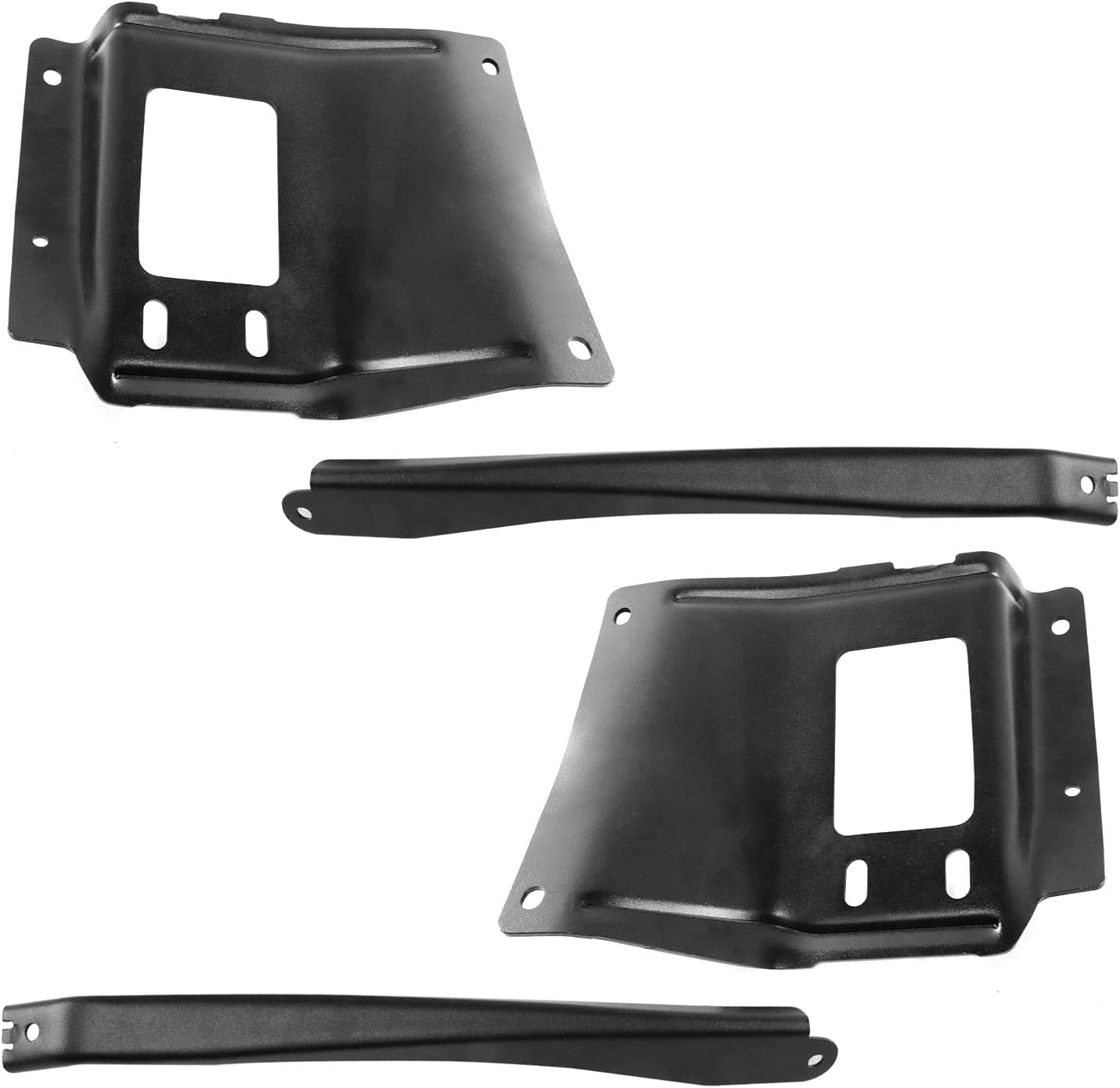 Bumper Bracket Set Front Left and Right Compatible with 2005 2006 2007 F-ord F250 F350 F450 F550 Super Duty / 2005 F-ord Excursion Front Driver and Passenger Bumper Brackets 4PCS