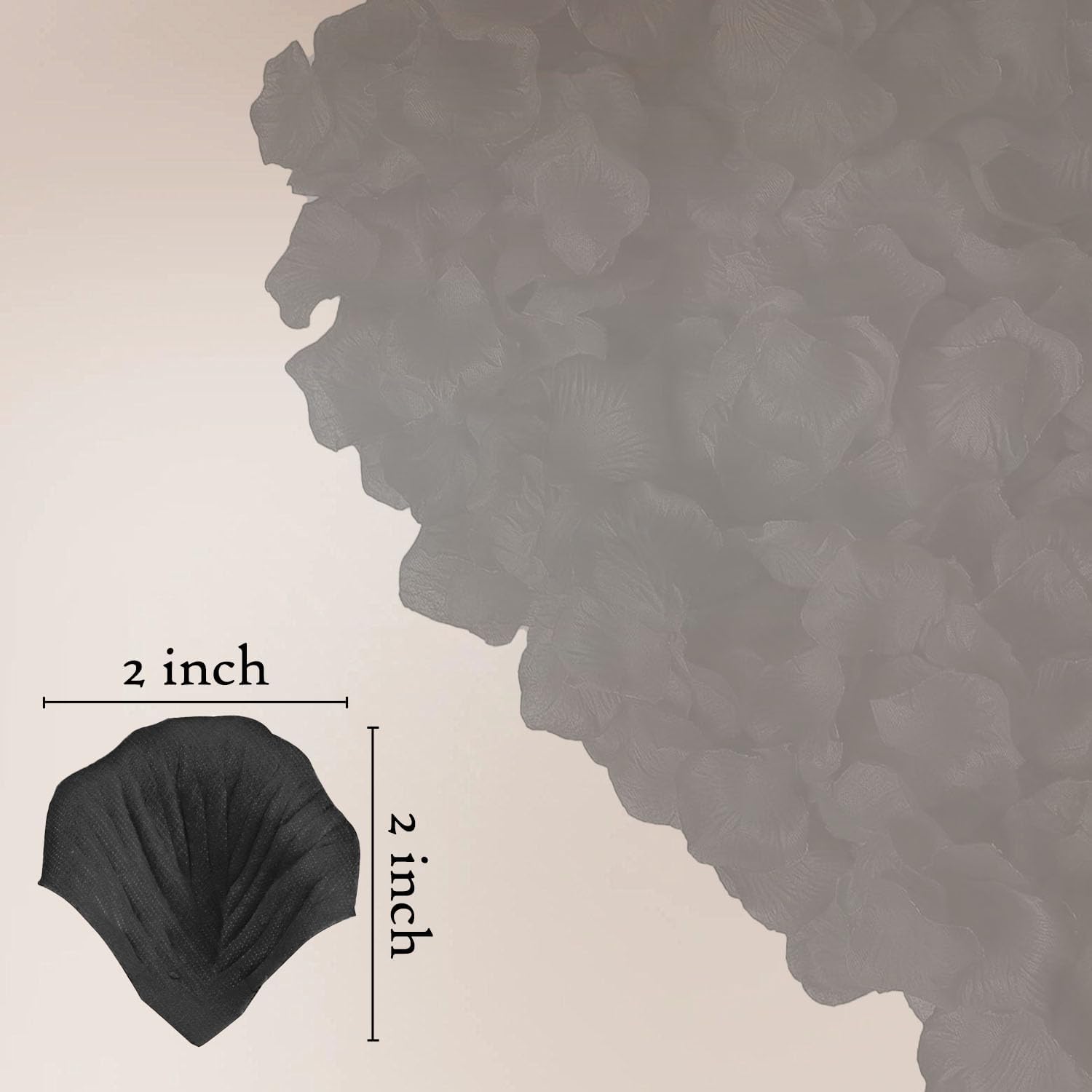 1200 Black Rose Petals - Artificial Fake Rose Flower Petals for Valentine's Day,Wedding Decorations, Romantic Proposal, Anniversary, Party, Aisle Decor, Flower Girl
