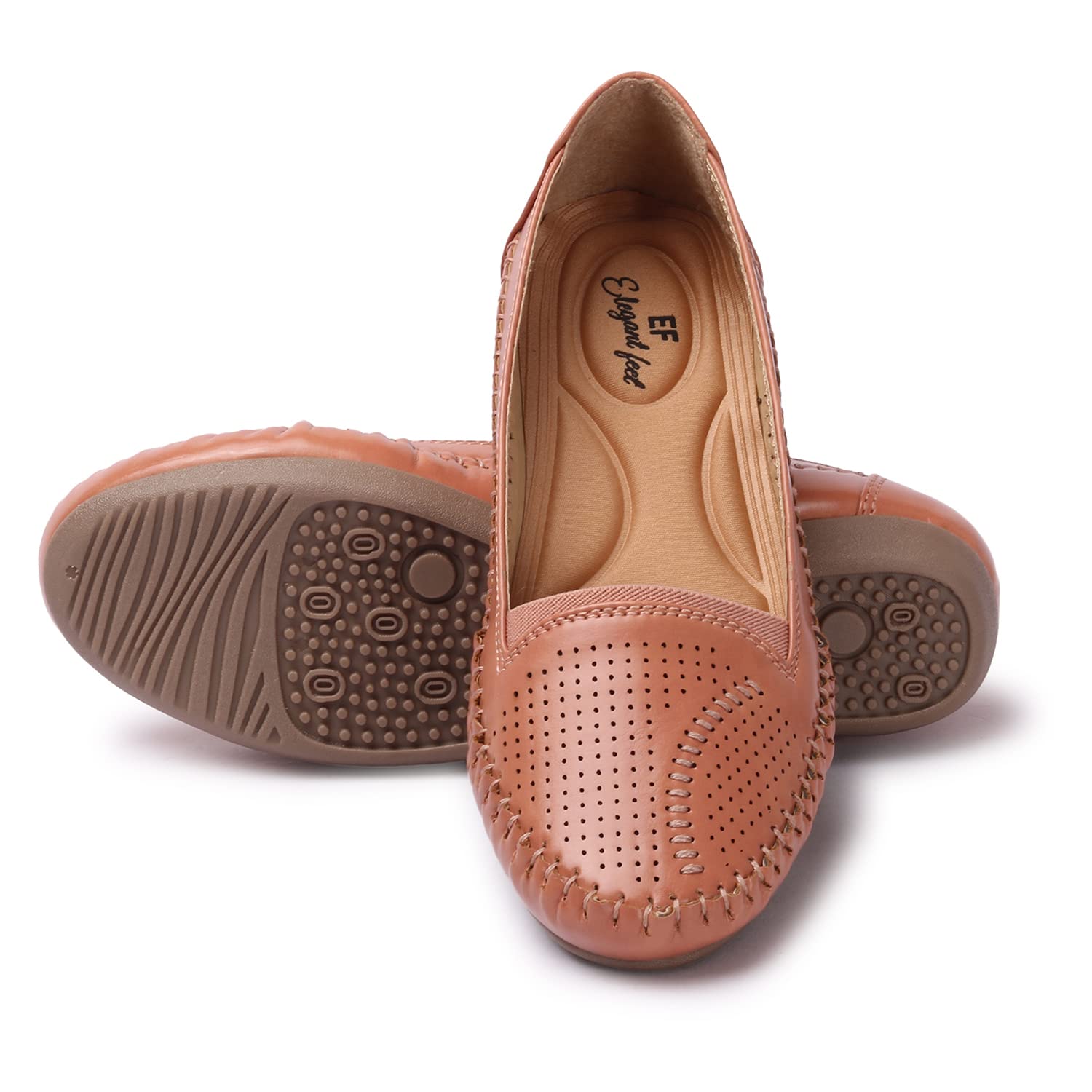 Elegant feet Peach Color Soft & Comfortable Women Bellies (Ballet Flats) (B0BGCFSQ2F) Amazon Price History, Amazon Price Tracker