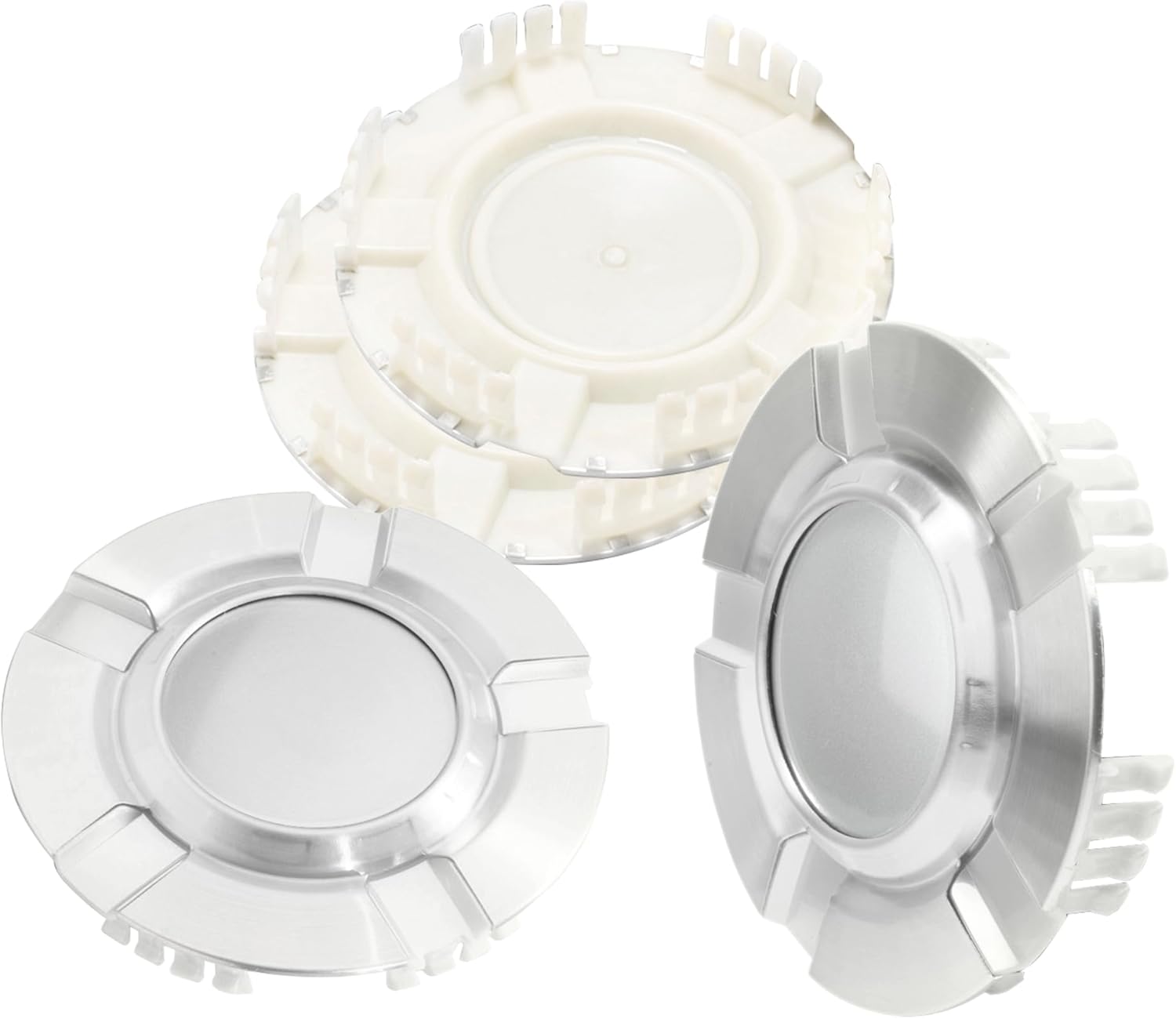 4Pcs Wheel Center Cap for Tahoe Suburban Avalanche Silverado 1500 Wheel Rim 182mm(7.17in) Silver Hub Cap Wheel Cover