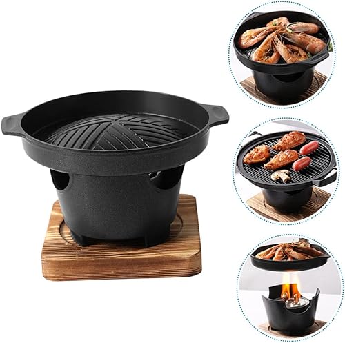 Miniatura 9 de 1 Unidades Parrilla Pescado Barbacoa Asador Estufa de Camping Parrilla de servir Sartén para el hogar Utensilios para hornear Metal Asado Estufa