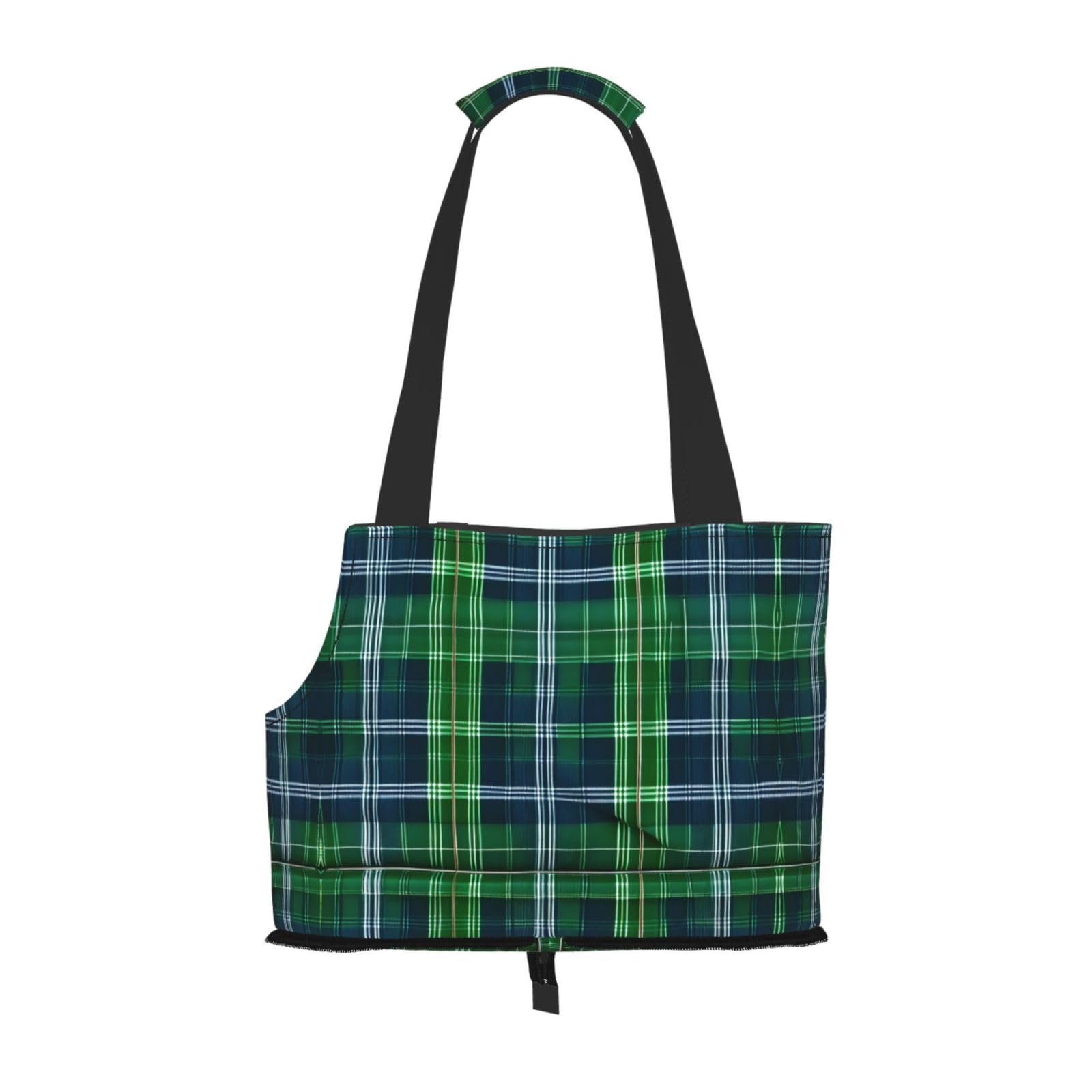 Sac pour petits chiens motif tartan écossais bleu idéal pour vos sorties
