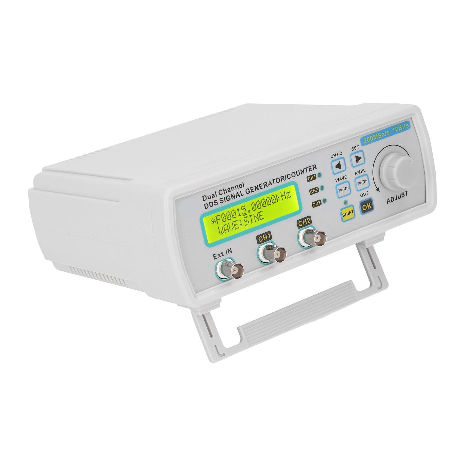 Generador de Señal de Doble Canal, Generadores de Funciones de Forma de Onda Arbitraria de 40 MHz con Alto Rendimiento y Salida Estable, Ideal para Ingeniería Electrónica,