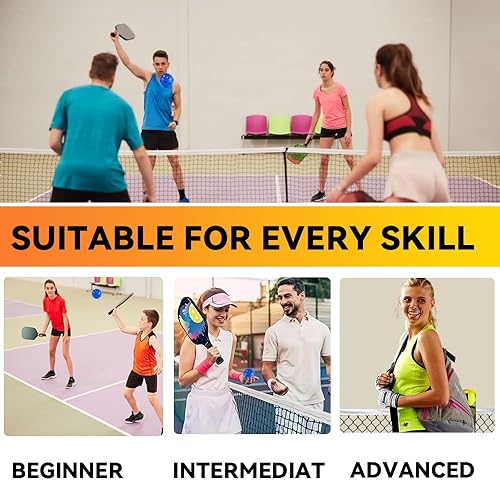 Miniatura 7 de Fizzazzle Indoor Pickleball Balls - 46 Pack 26 Holes - USAPA Standard - High Resilience & Durability Blue Balls