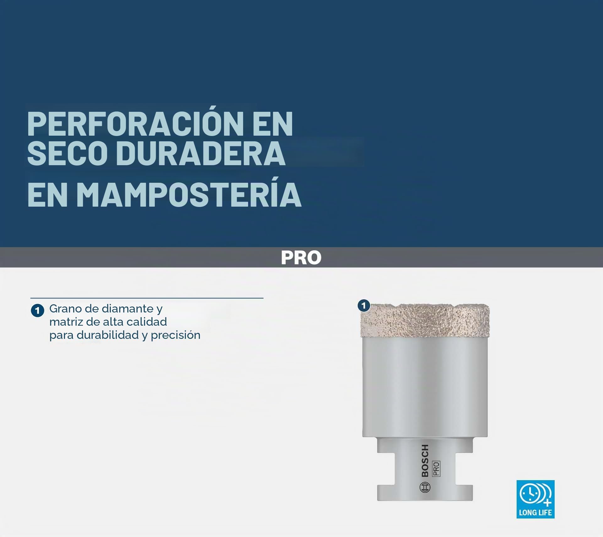 Bosch 2 608 587 131 - Coronas de diamante para perforación en seco Dry Speed Best for Ceramic (68 x 35 mm)