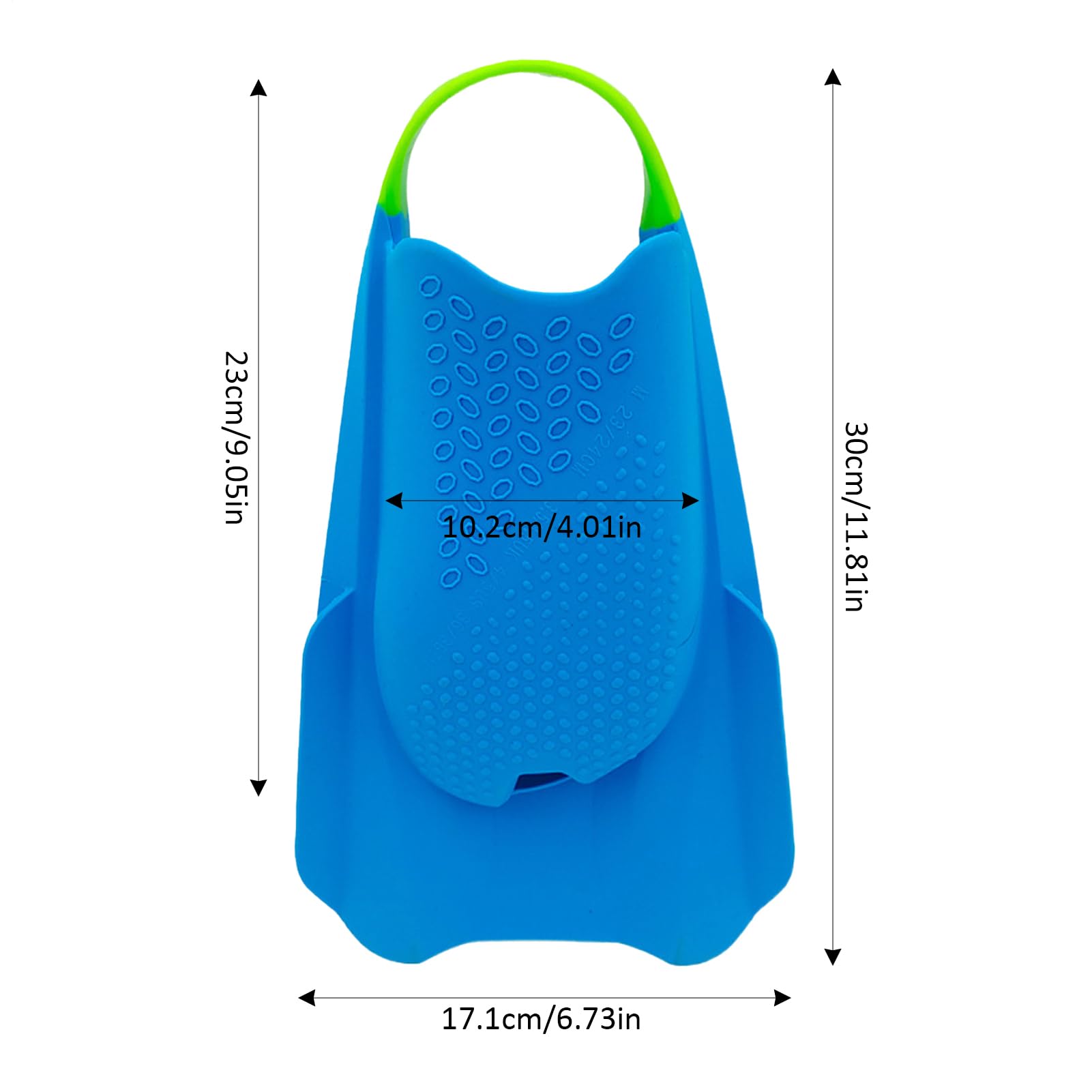 Aletas de natación – Aletas cortas de silicona de talón abierto, aletas de buceo ligeras | para mujeres principiantes, piscina, playa, buceo, esnórquel, entrenamiento de natación