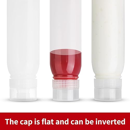 Miniatura 2 de Botellas exprimibles porosas de condimentos, botellas exprimibles para salsas, botellas de aderezo de ensalada, botellas de ketchup exprimibles