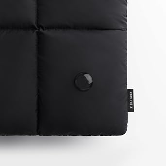 Comfyable Puffy Laptop Sleeve 13 Inch 14 Inch, Quilted Puffer Laptop Carrying Case for Women, Pillow Case Compatible with MacBook Air/Pro M5 M4 M3 M2 Pro/Max 2026, 13 MacBook Neo A18, Black