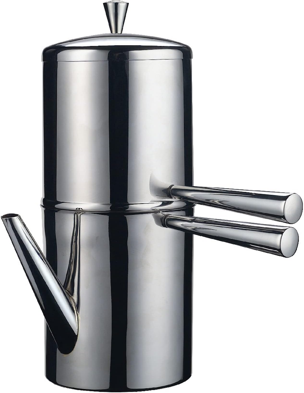 Ilsa Stainless Steel Neapolitan Drip Coffee Maker with Spout, 3 ESPRESSO Cups 10 oz.