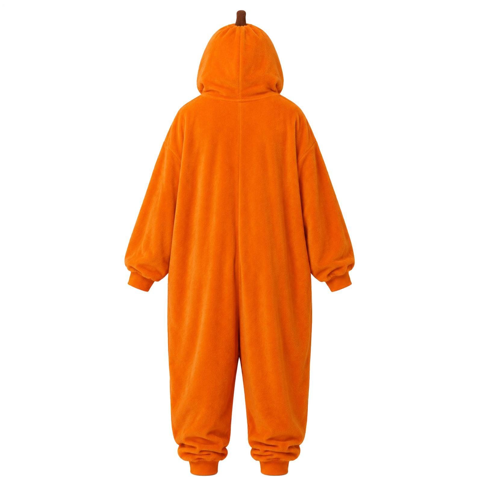 Halloweenowy kombinezon z kapturem pluszowy miękki cosplay Halloween zabawny | Bluza z kapturem kostium koc jednoczęściowy na zimę jesień dom na co dzień noc przyjęcie urodzinowe spotkanie wydarzenie