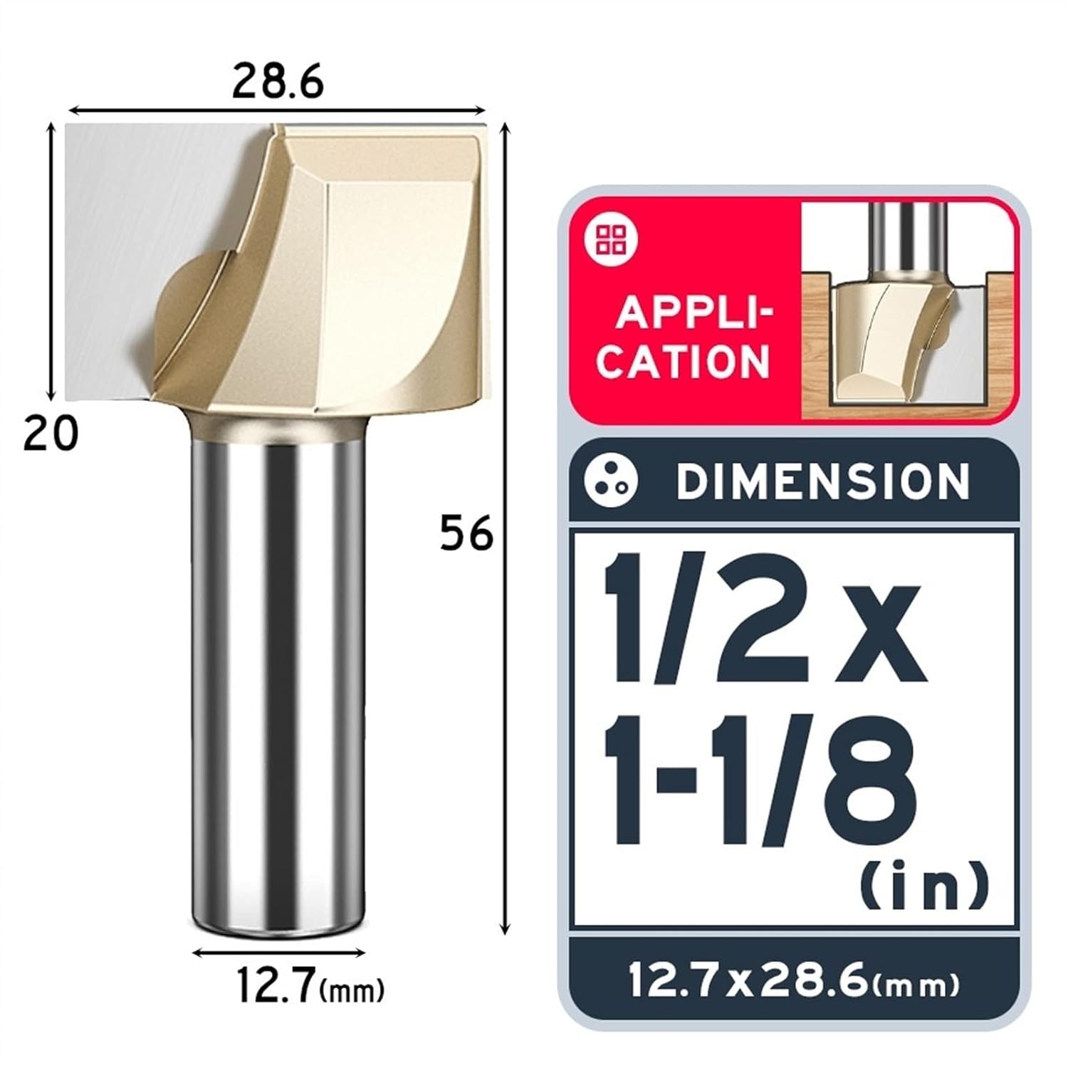 Cleaning Bottom Bit Engraving Woodworking Tools Wood Board End 1/4 1/2 Router 6mm 8mm Shank 1Pcs(1-2x1-1-8)