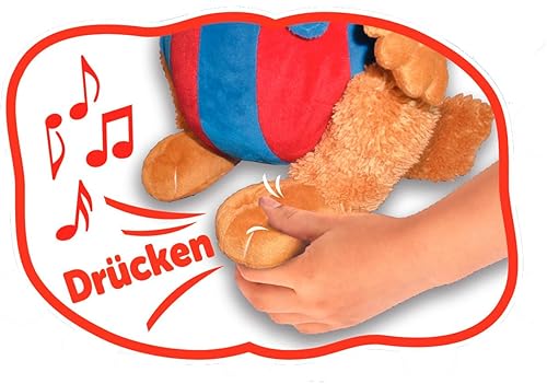 Miniatura 4 de Simba 109241017 Bobo Siebenschläfer - Juguete de peluche, canta conmigo, reproduce música, 13.8 in, para niños a partir de 3 años