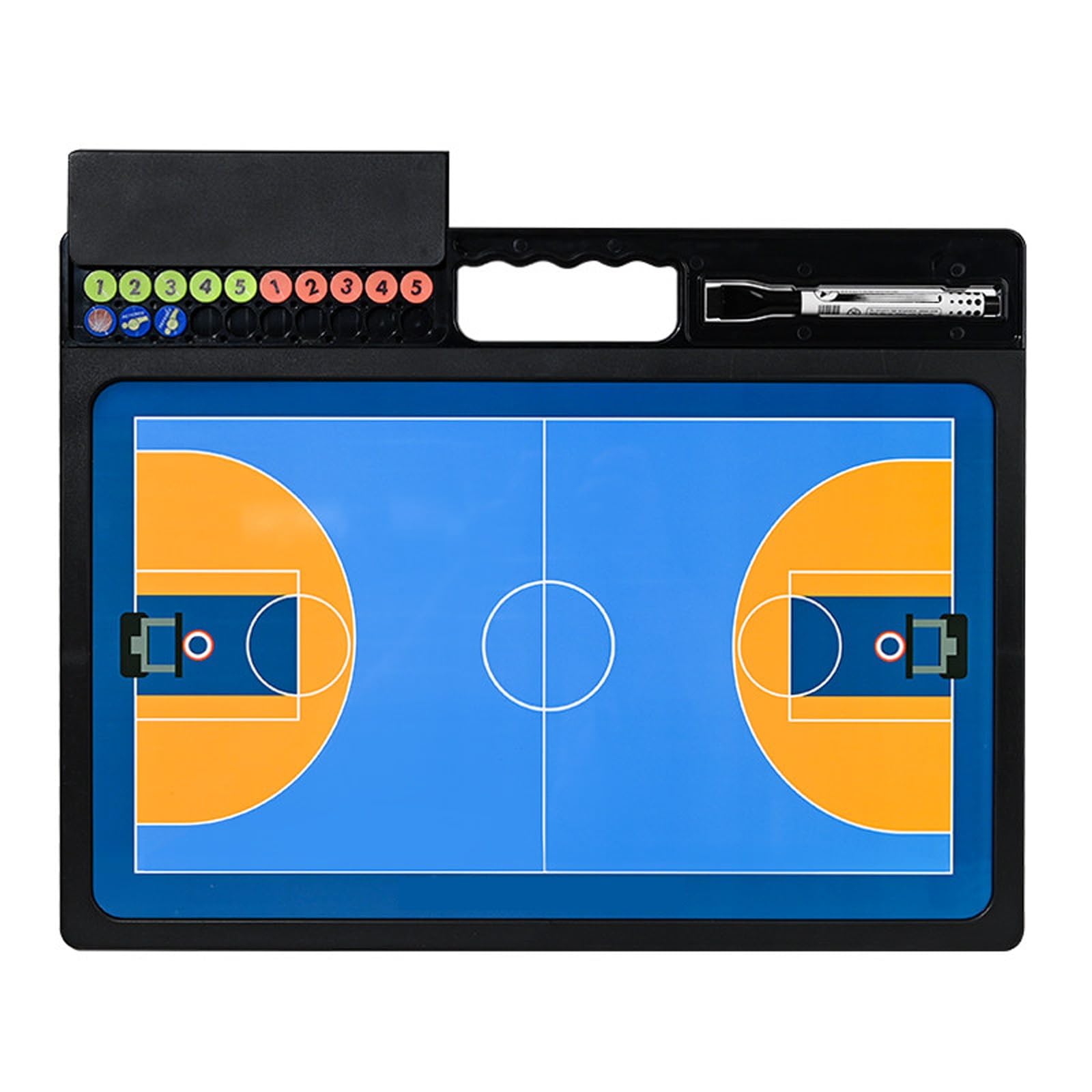 Pizarras Magnéticas for Entrenamiento de Baloncesto, Pizarra Táctica de Estrategia de Baloncesto, Pizarras de Entrenador de Borrado en Seco de Doble Cara con Rotuladores