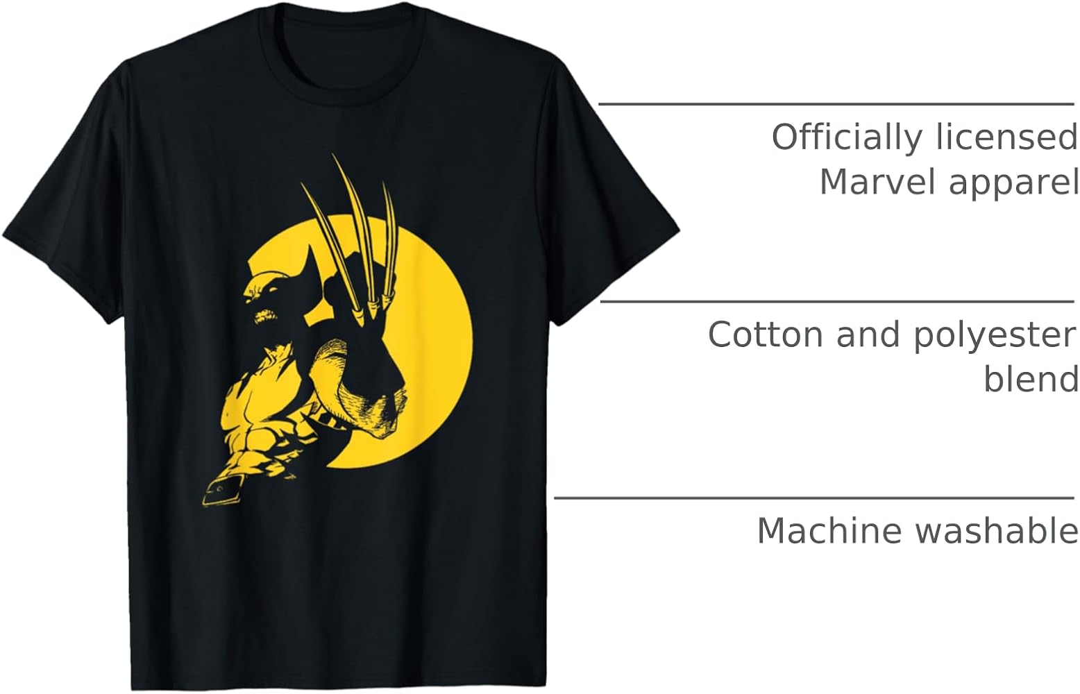 【新品】apolina Cotton Logan Shirt 3-5y Amazon.com: Marvel Wolverine Classic Logan X-Men Silhouette Poster