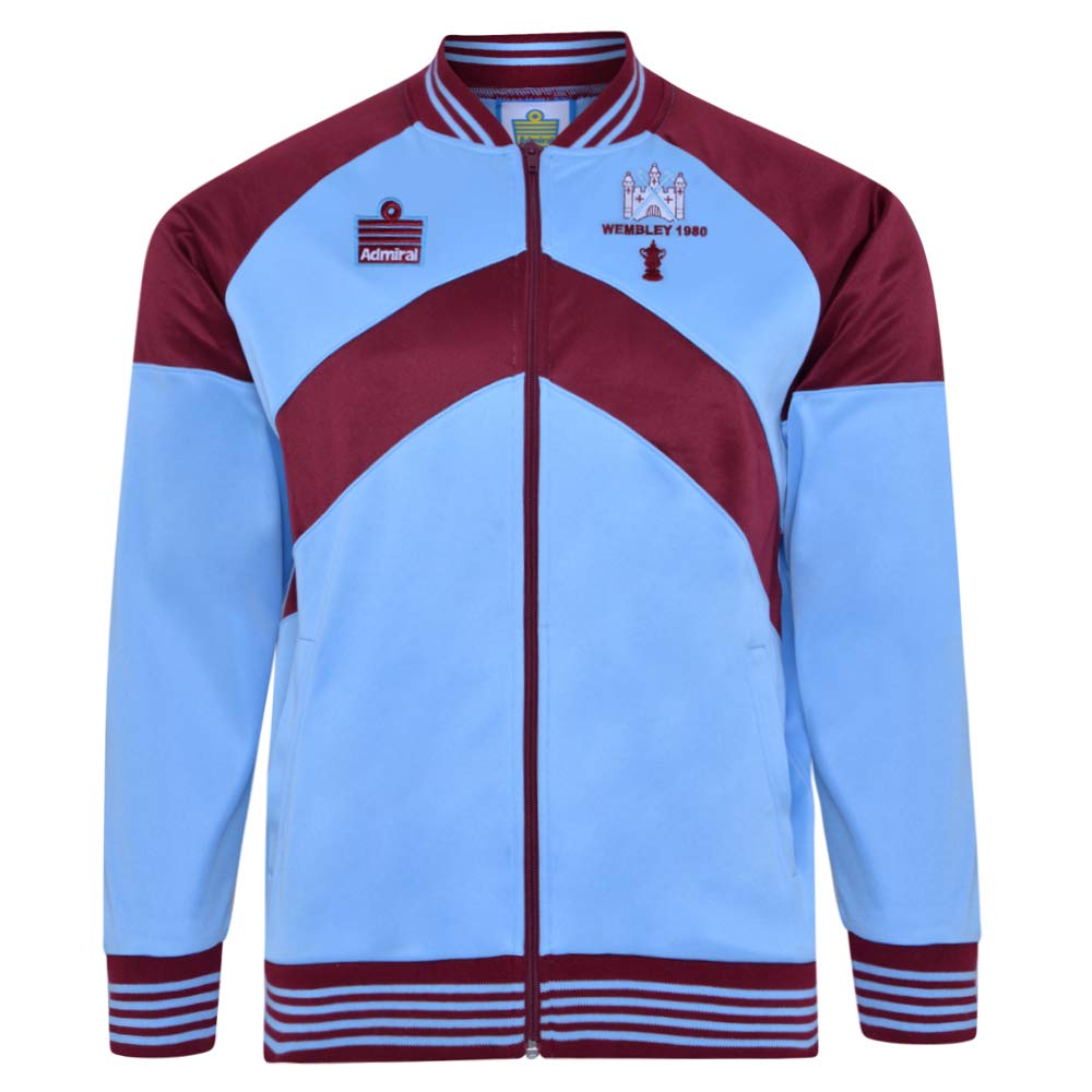 Score Draw Men's Sky/Claret West Ham United 1980 Fa Cup Final Admiral Jacket Medium Polyester