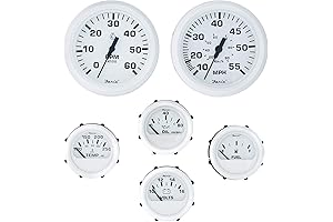 Faria Beede Instrument's 6-Gauge KT9719 Inboard Dress White Box Set