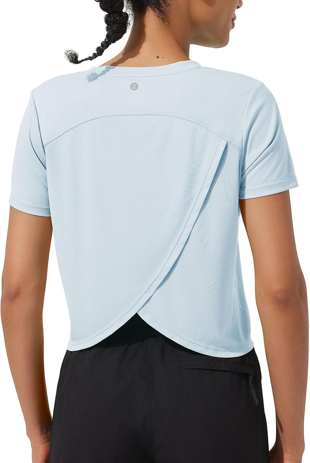 ASPO Women's Short Sleeve Workout Shirts Athletic Tops UPF 50+ Sun Protection Quick Dry Breathable for Running Yoga Gym
