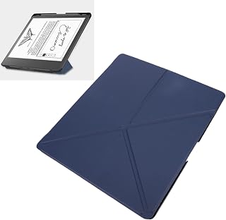 Foldable Stand Case for Kindle Scribe 2022-2024 10.2 Inch | E-reader protection, plastic & PU leather, automatic sleep/wake, pen case, slim protection, reading and notes