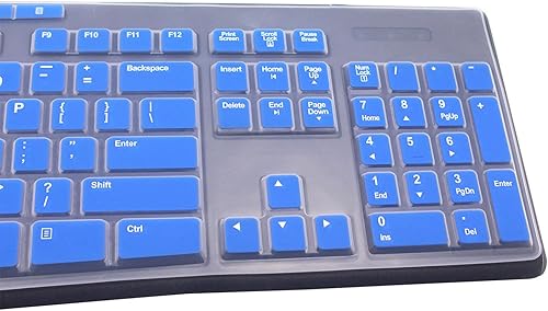 Miniatura 3 de Protector de piel ultra delgado para teclado de silicona para computadora de escritorio, compatible con teclado inalámbrico Logitech MK295 MK275