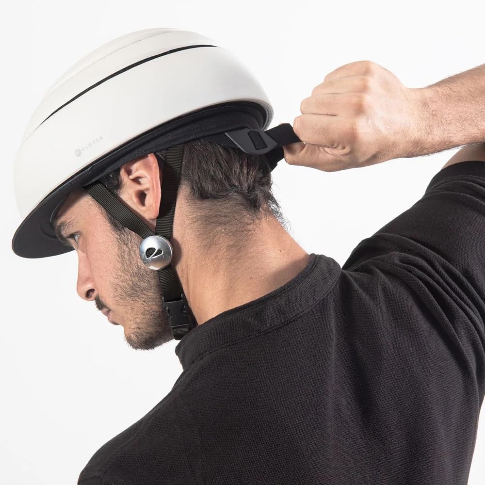 CLOSCA. Faltbarer Fahrradhelm. Fahrradhelm für Erwachsene mit Visier. Zertifizierter Fahrrad- und Elektrorollerhelm. Für Damen und Herren.