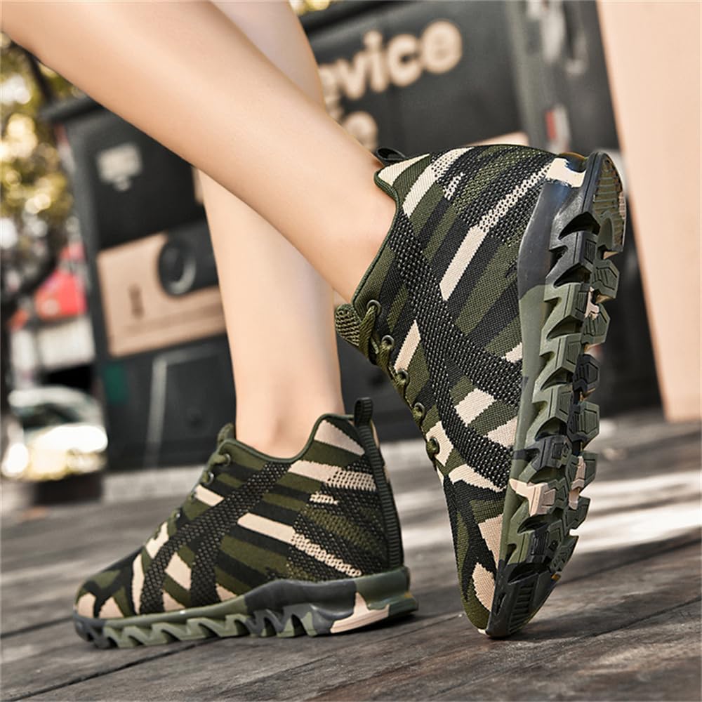 Women Camouflage Elevator Shoes Female Running Footwear Casual Shoe Sport Woman Lady Camo Leisure Outdoor Hiking Sneakers