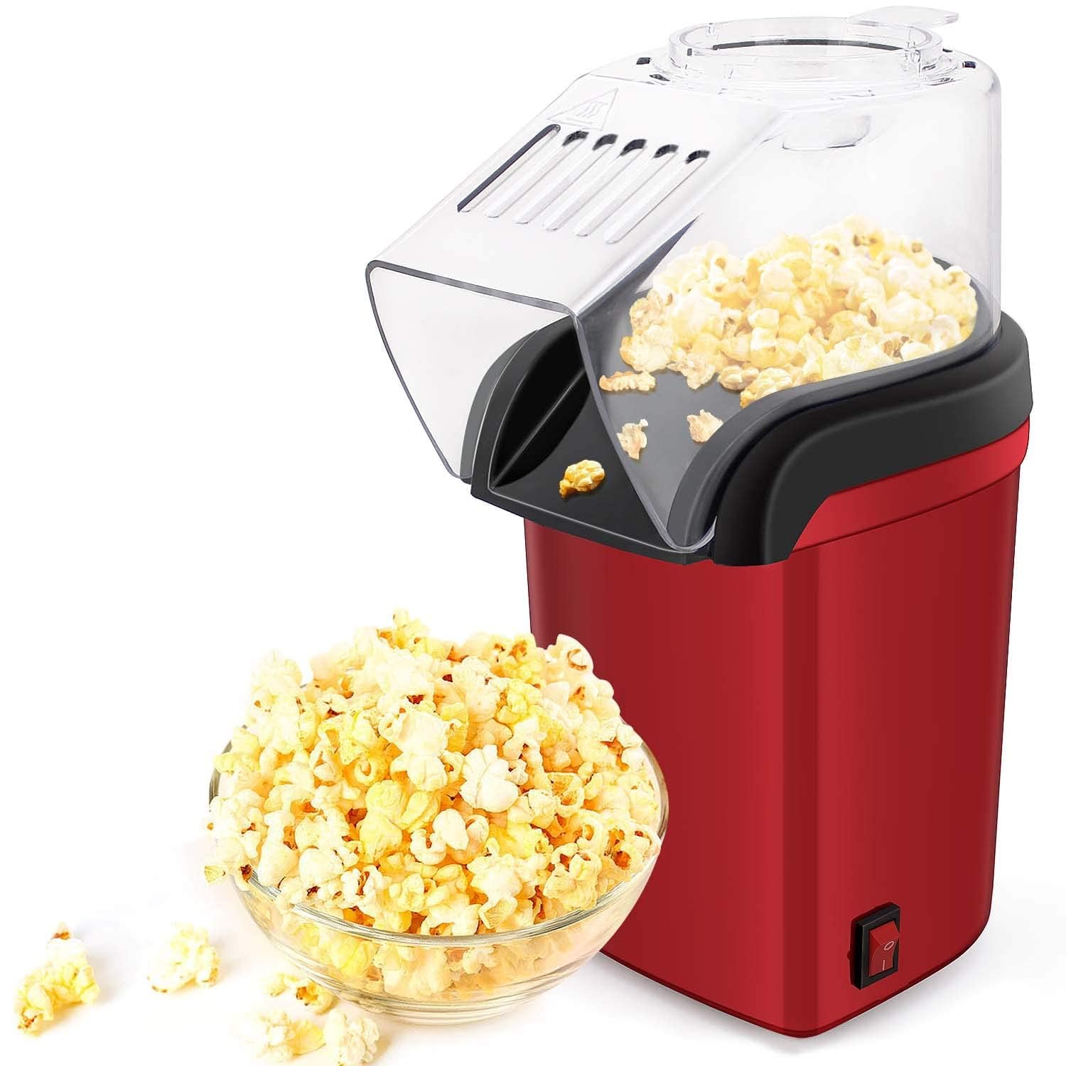 Drumstone (𝐒𝐩𝐞𝐜𝐢𝐚𝐥 𝟏𝟓 𝐘𝐞𝐚𝐫𝐬 𝐖𝐚𝐫𝐫𝐚𝐧𝐭𝐲) Hot Air Popcorn Maker Machine, 1200W Electric Oil-Free Popcorn Popper with Measuring Cup, Removable Lid, Fast & Healthy Snack Maker-picture-26