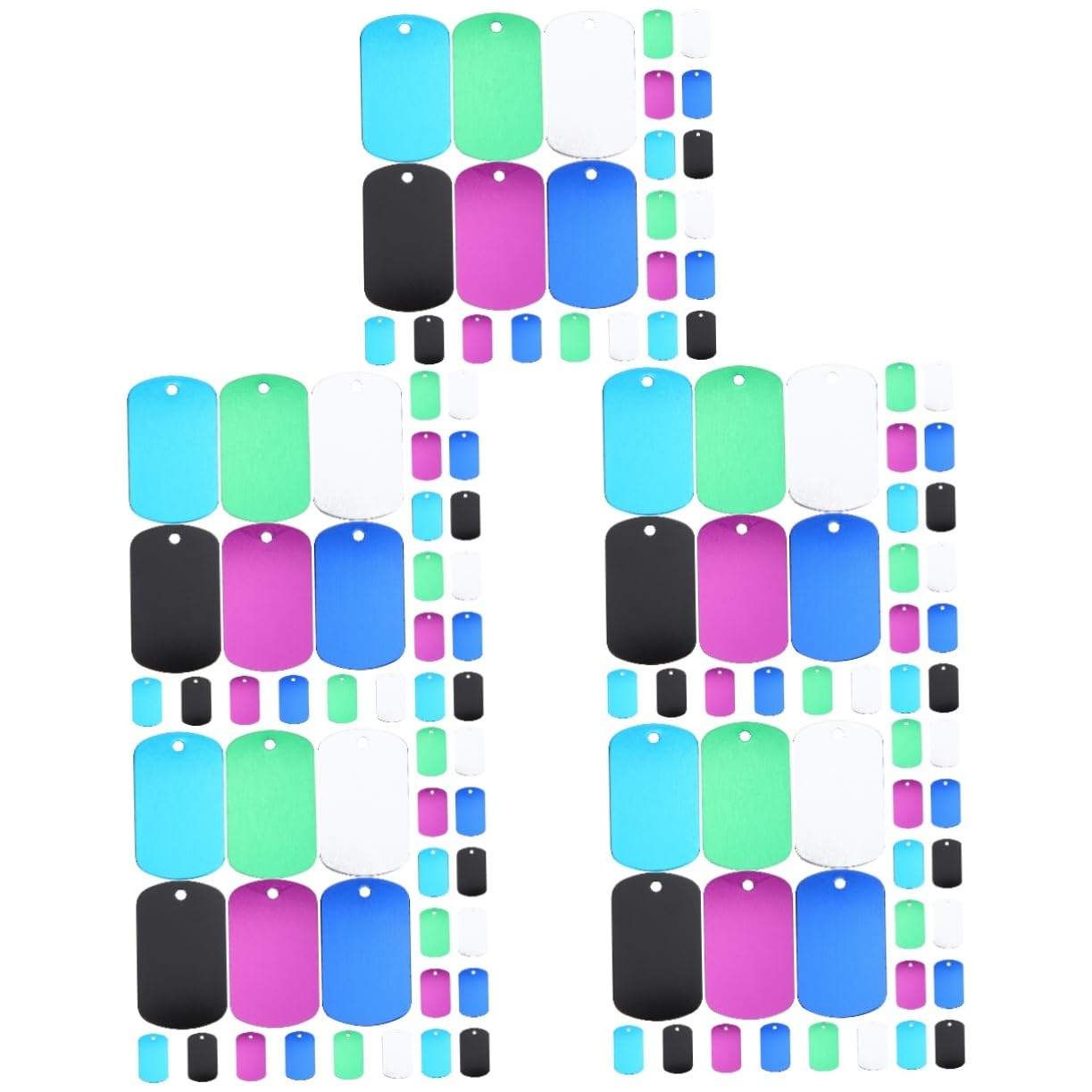 BESPORTBLE 120piezas Etiquetas De Identificación Para Placas De Personalizables Accesorios Para y Gatos Para Proyectos Aleatorios