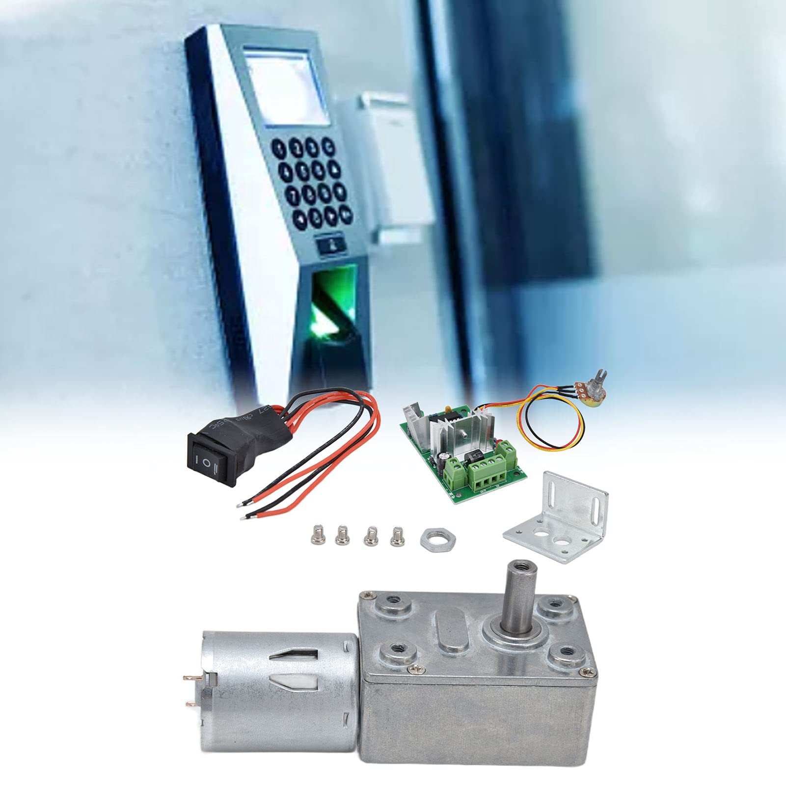 6V DC Schneckengetriebemotor Hoch Drehmoment Mini Getriebe Motor mit Drehzahlregler 30RPM für Automatisierung Modellbau und Elektroantrieb