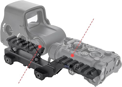 Miniatura 2 de rdzzwxw Montura de Tipo de Grupo Táctico para Mira Hologáfica EXPS3, Montura de Punto Rojo, Montura de Cargador de Láser, Montura Base Combo,