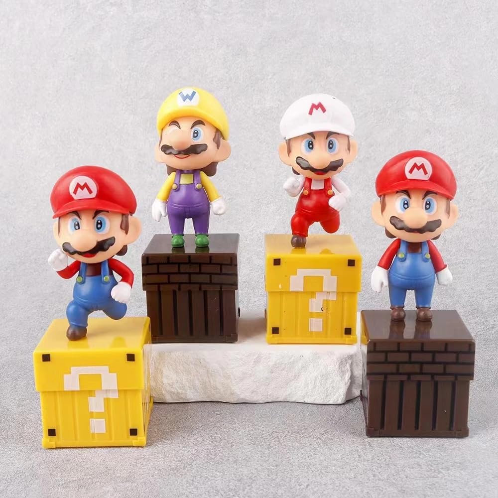 BOENJOY Gifts- Super Mario Game Action Figures Toys PVC Model Collection Kids Toy Figures/ 4pcs | 14 cm (B0CTXL86P7) Amazon Price History, Amazon Price Tracker