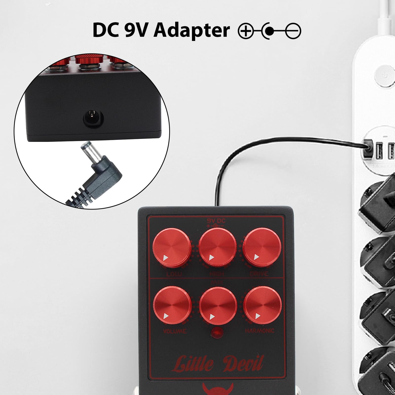 Tube Bass Drive Pedal, Pedał Efektów Overdrive do Modelowania Wzmacniaczy Lampowych z 2-pasmowym Pokrętłem EQ Harmonic Control Mix, True Bypass Kompaktowa Konstrukcja dla Gitary