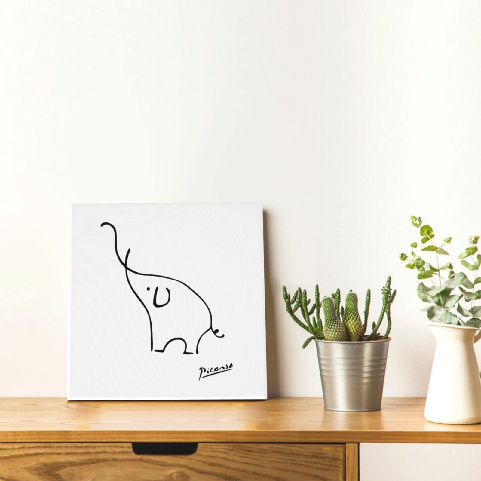 Amazon.co.jp: アートパネル 30*30cm ピカソ 象 モダン絵画 Arts