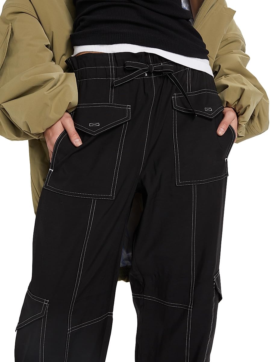 Ganni, Wide-Leg Drawstring Cargo Pants