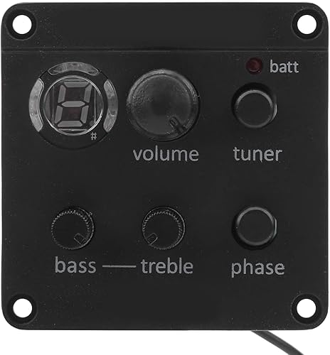 Miniatura 7 de Pastilla de guitarra acústica, pastilla de guitarra a bordo ecualizador de preamplificador con ecualizador manual de usuario pegado al agujero de