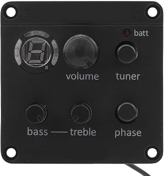 Acoustic Guitar Pickup Onboard Preamps Equalizer EQ Glued to Sound Hole Instrument Accessories