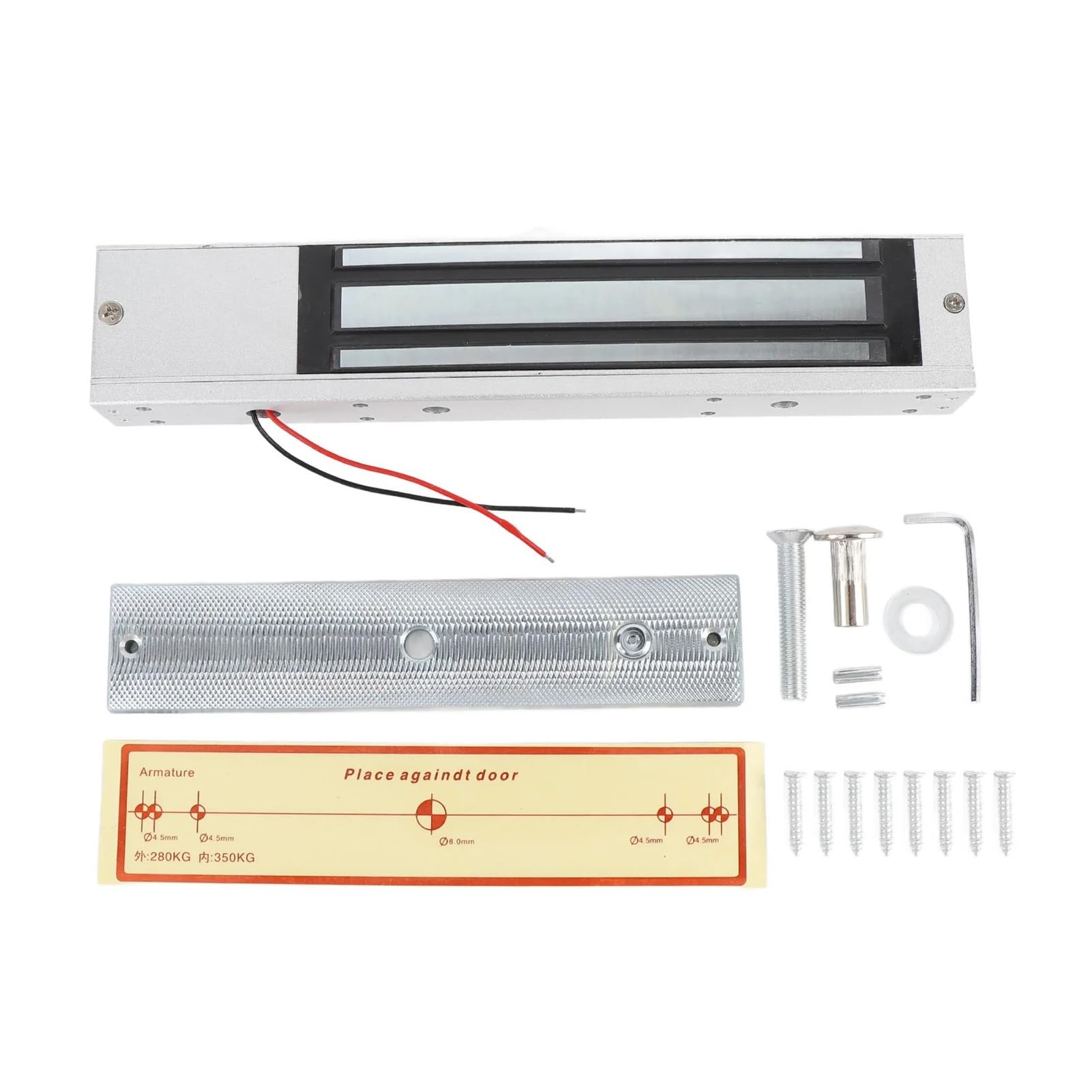 Cerradura magnética eléctrica | Aleación de aluminio a prueba de herrumbre 280KG del modo NC 12V for el de control de acceso