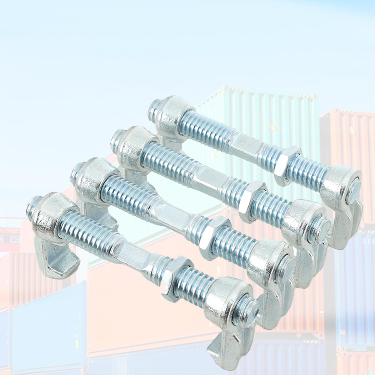 QAVODB 4 Pack Shipping Container Screw Clamps Shipping Container Bridge Fitting Clamp 280mm/11inche Steel Screw Clamp to Connect Shipping Containers