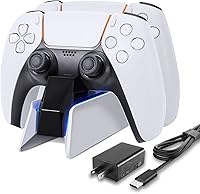 Vista 1 de Estación de carga de controlador PS5 con base de carga rápida dual PS5 cargador para Playstation 5 Dualsense Wireless Controller Accessories - LED
