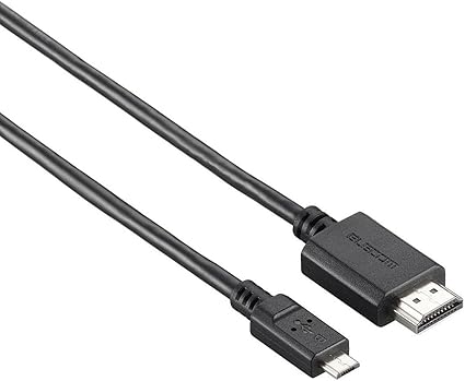 Amazon Co Jp エレコム Mhlケーブル 3 0 Hdmi To Microb 2a超急速充電 Tvリモコン対応 対応1m ブラック Dh Mhl3c10bk パソコン 周辺機器