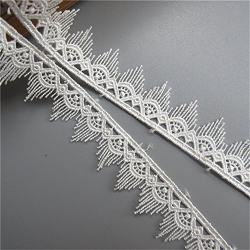 image for Qiuda 5 Meters Scalloped Tassel Fringe Band Lace Trim Ribbon 2 cm Widt