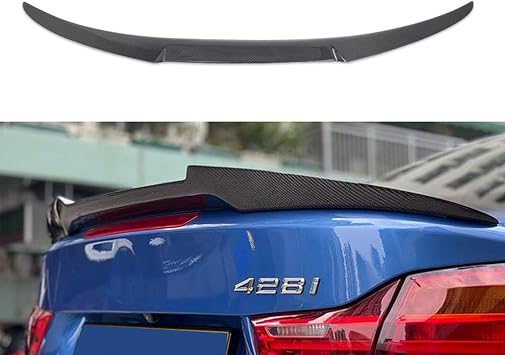 Compatible with BMW 4 Series F32 F33 F36 G22 CS M4 PSM P Style, Real Carbon Car Rear Spoiler, Top Lip Decoration Tail Wing Car Tuning Styling Exterior Accessories, F F33 M4