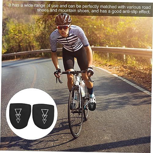 Fundas impermeables y térmicas para zapatos de ciclismo, antideslizantes, reutilizables, color negro miniatura 6