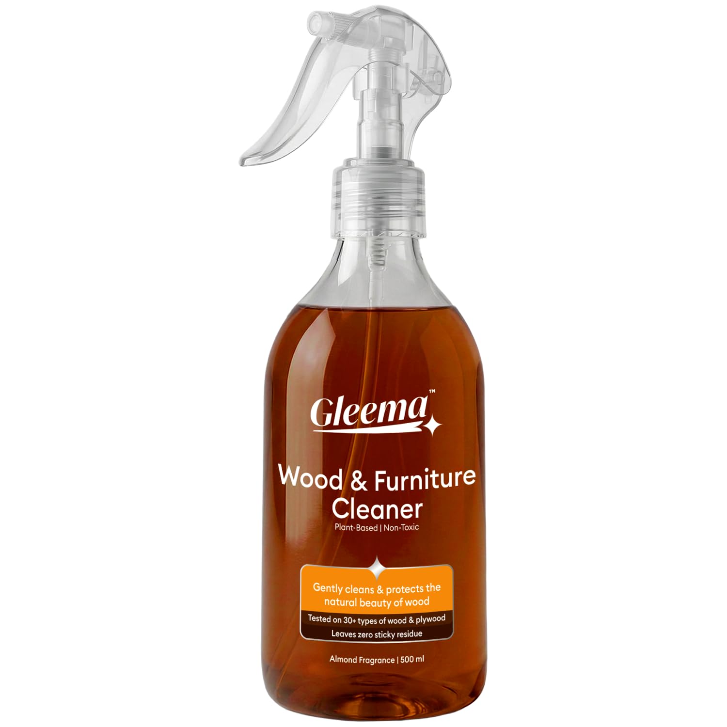 Wood & Furniture Cleaner | Clean & Protects Shine of All Type of Wooden & Laminates Surfaces | Almond Fragrance | Suitable for Sandalwood, Teak, Sal, Cedar, Oak, Pine & Maple | 500 ml-image-34