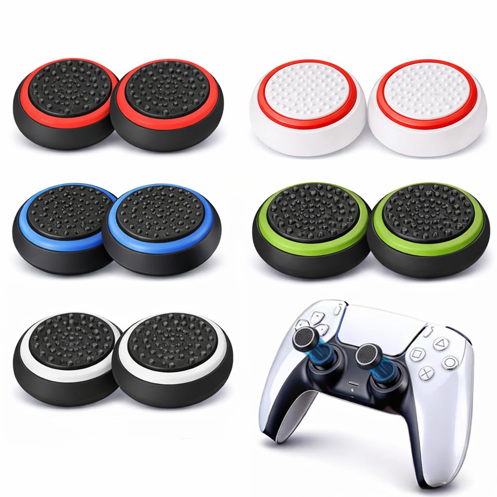 Meyaar Thumb Grips Joystick Caps for PS4/PS5/XBOX Controller, Silicone Joystick Caps Ps5 Controller Grip with Anti-Stickiness, Anti-Slip, Anti-Fingerprint (Pack of 10 Piece)-image-43