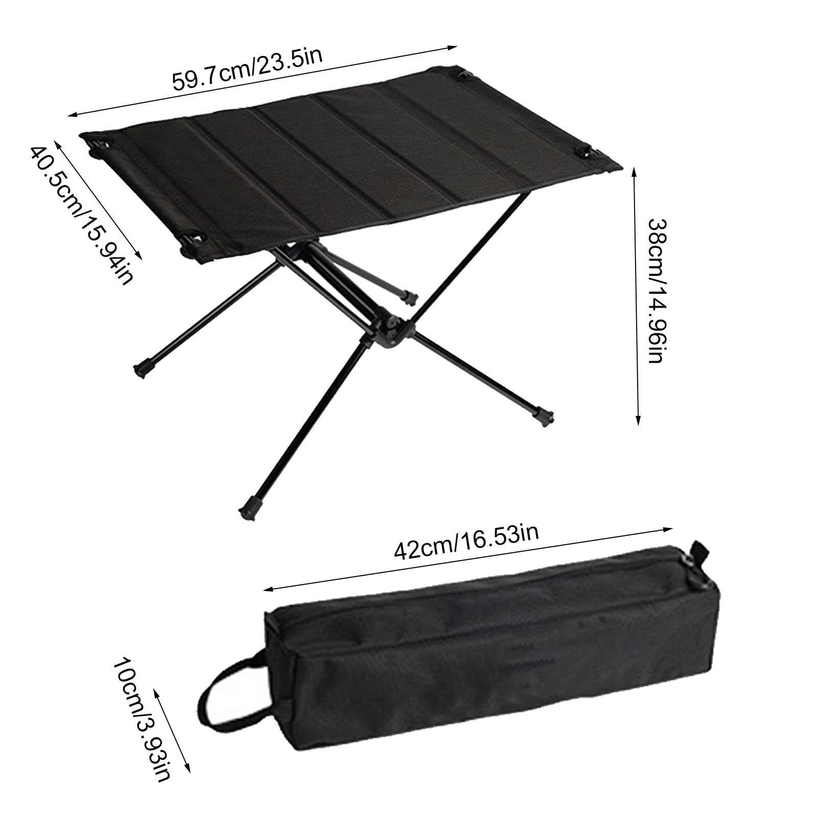Sk?adany stó? outdoorowy – przeno?ny stó? kempingowy ze stopu aluminium | stó? outdoorowy z torb? do przenoszenia, kompaktowy sk?adany stó? kemping, pla??, taras, podró?, piknik | stó? outdoorowy z torb? do przenoszenia, kompaktowy sk?adany stó? kemping,