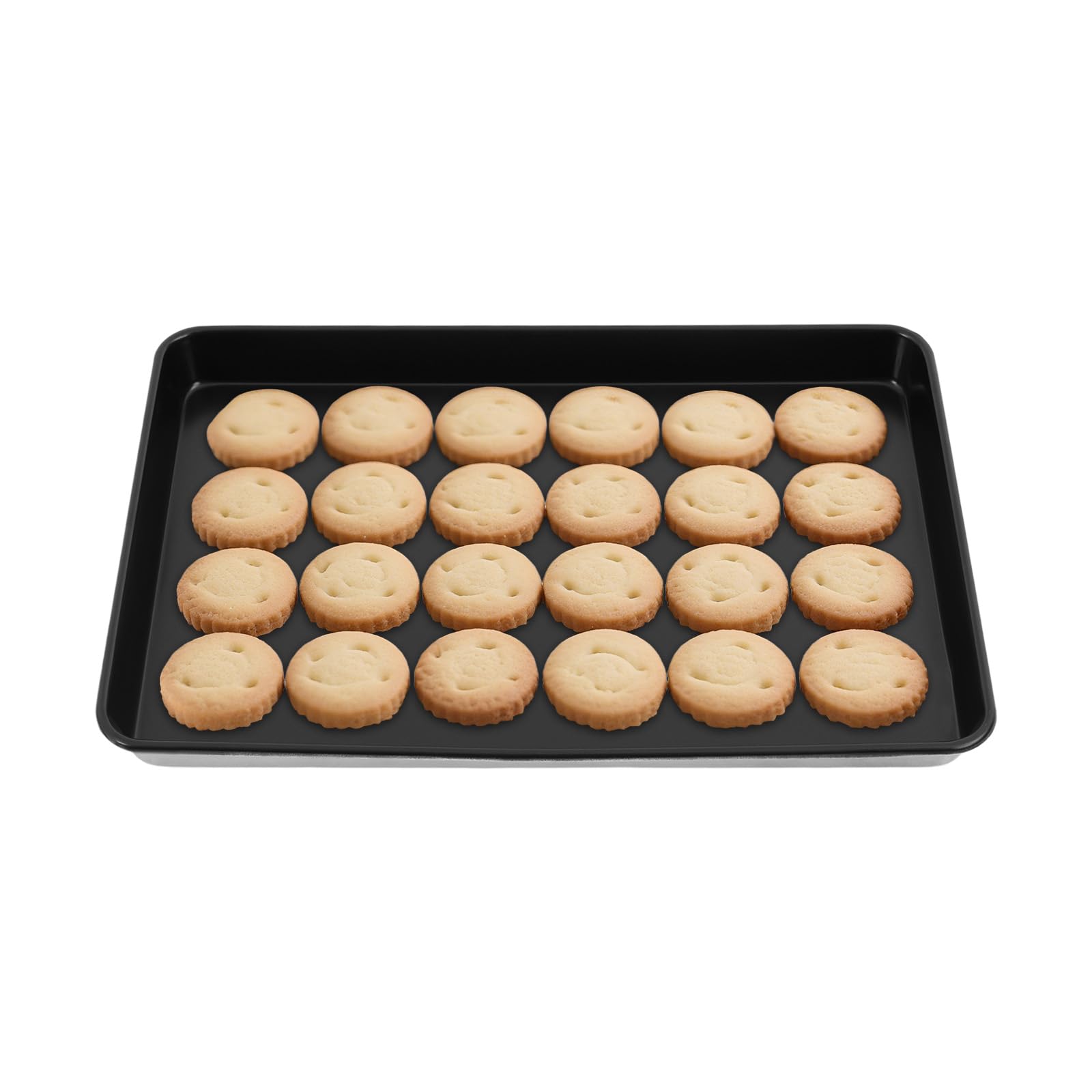 Non-Stick Baking Tray High-Temperature Resistance Rectangle 250℃ Sheet Oven Tray Aluminium Alloy Bakeware Cookie Pan for Baking and Roasting, for Kitchens, Bakeries, 60x40x5cm