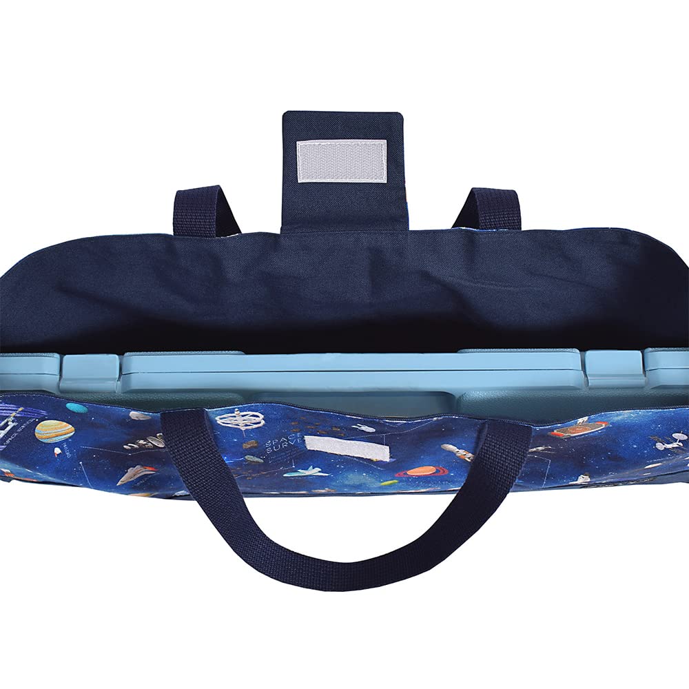 宇宙柄×チャコールグレーヌビ　ピアニカケース　鍵盤ハーモニカケース 宇宙柄×チャコールグレーヌビ ピアニカケース 鍵盤ハーモニカ