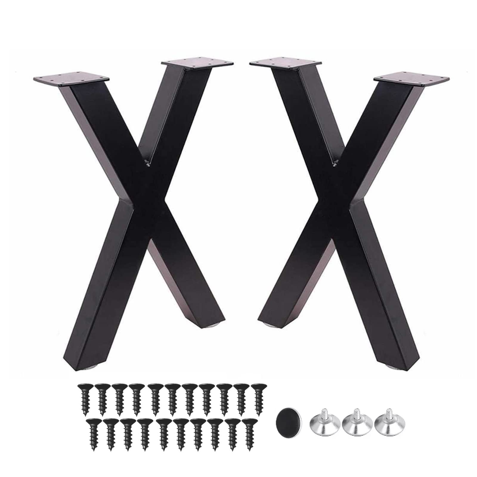 Amazon｜金属製のテーブル脚 X字型フレームホーム家具脚 傷防止フロア